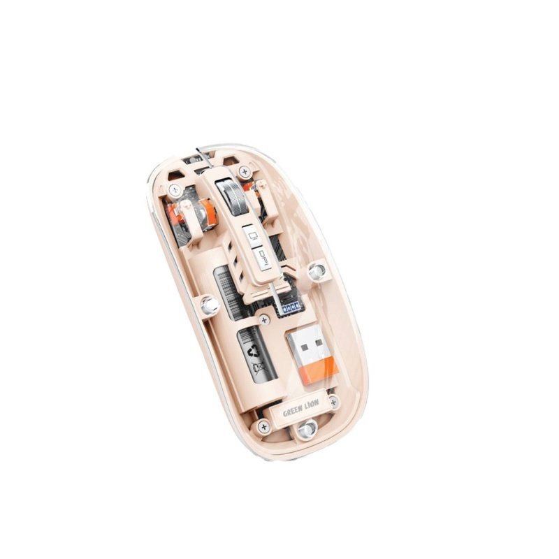 Green Lion Transparent 2 Wireless Mouse | Dual Mode, 1600 DPI | Kenya - Image 2