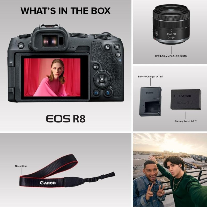 EOS R8 + RF24-50 IS STM KIT 5803C013AA - Image 3