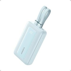 ANKER POWER BANK(10K,30W,BUILT-IN USB-C +LIGHTNING CABLE)