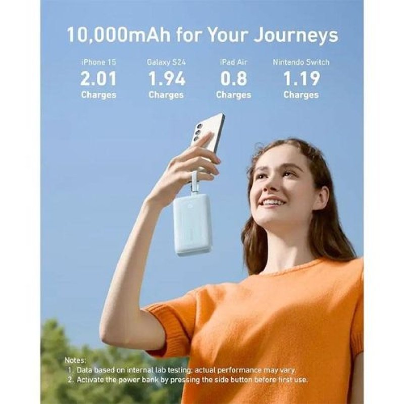 ANKER POWER BANK(10K,30W,BUILT-IN USB-C +LIGHTNING CABLE) - Image 4