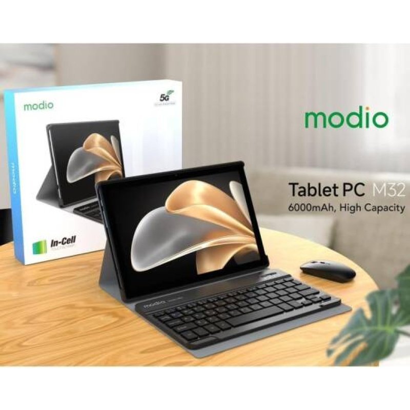 MODIO Kids Tablet M132 512GB Dual SIM | 10.1 inch HD Display, Keyboard and Mouse, 6000mAh Battery | 1 year warranty - Image 3