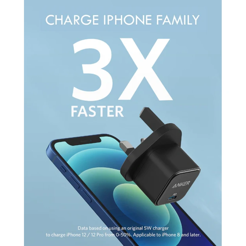ANKER POWERPORT III 20W CUBE WALL CHARGER - Image 2