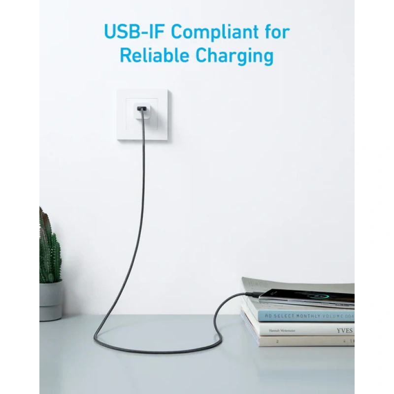 ANKER 322 USB-A TO USB-C CABLE(3FT BRAIDED) - Image 2
