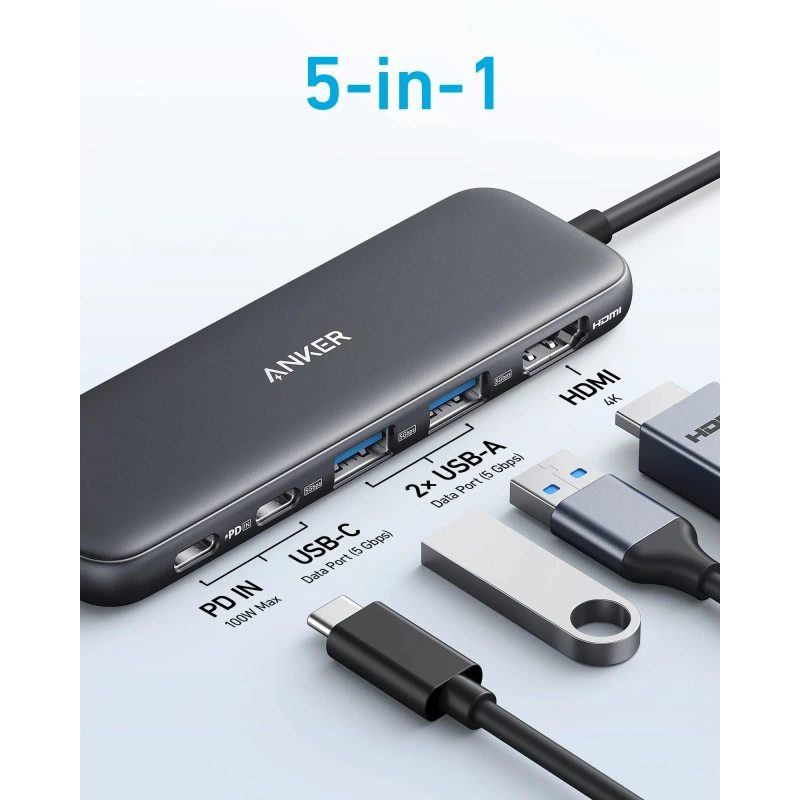 ANKER 332 USB-C HUB(5-IN-1) - Image 3