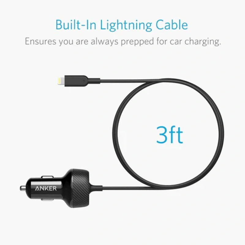 ANKER PD 2 ELITE WITH LIGHTNING CONNECTOR CAR CHARGER - Image 2