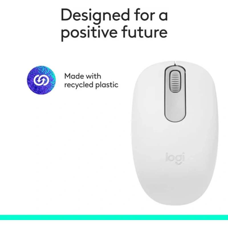 Logitech M196 Wireless White Mouse | Compact, Plug & Play | Kenya - Image 2