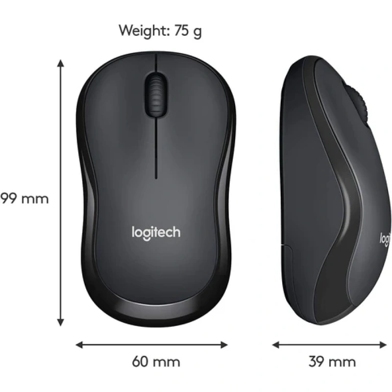 Logitech M221 Wireless Mouse | Compact, Silent Clicks | Kenya - Image 2