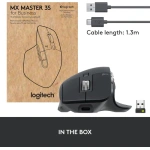 Logitech MX Master 3S Wireless Mouse | Ergonomic, 8K DPI, Multi-Device | Kenya - Image 3