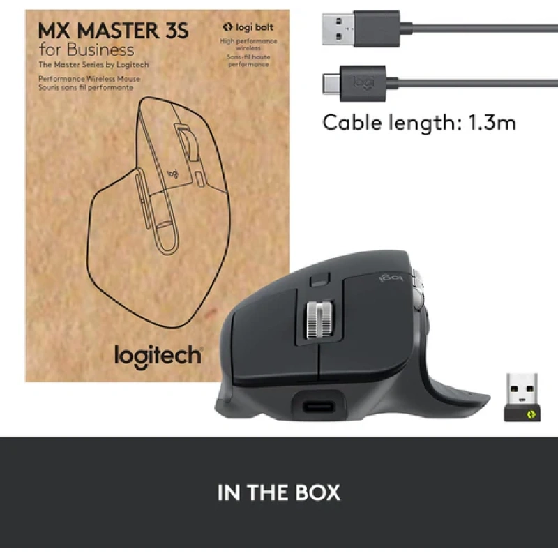 Logitech MX Master 3S Wireless Mouse | Ergonomic, 8K DPI, Multi-Device | Kenya - Image 3