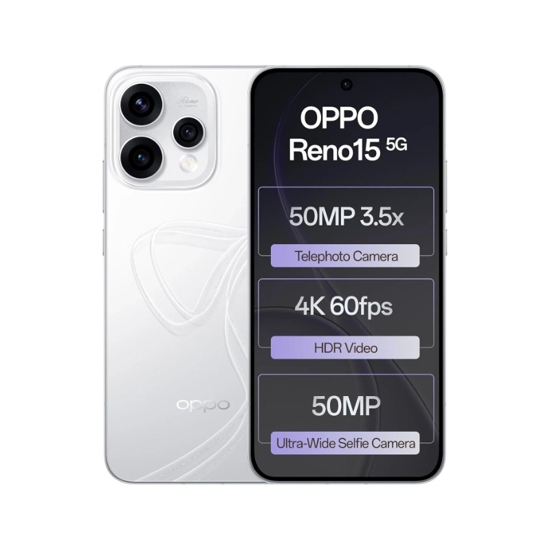 Oppo Reno 15 12/512GB | 5G, 120HZ Amoled Display, Large Battery - Image 3