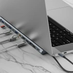 Green Lion 12-in-1 USB-C Hub with 4K HDMI & Ethernet – Gray - Image 3