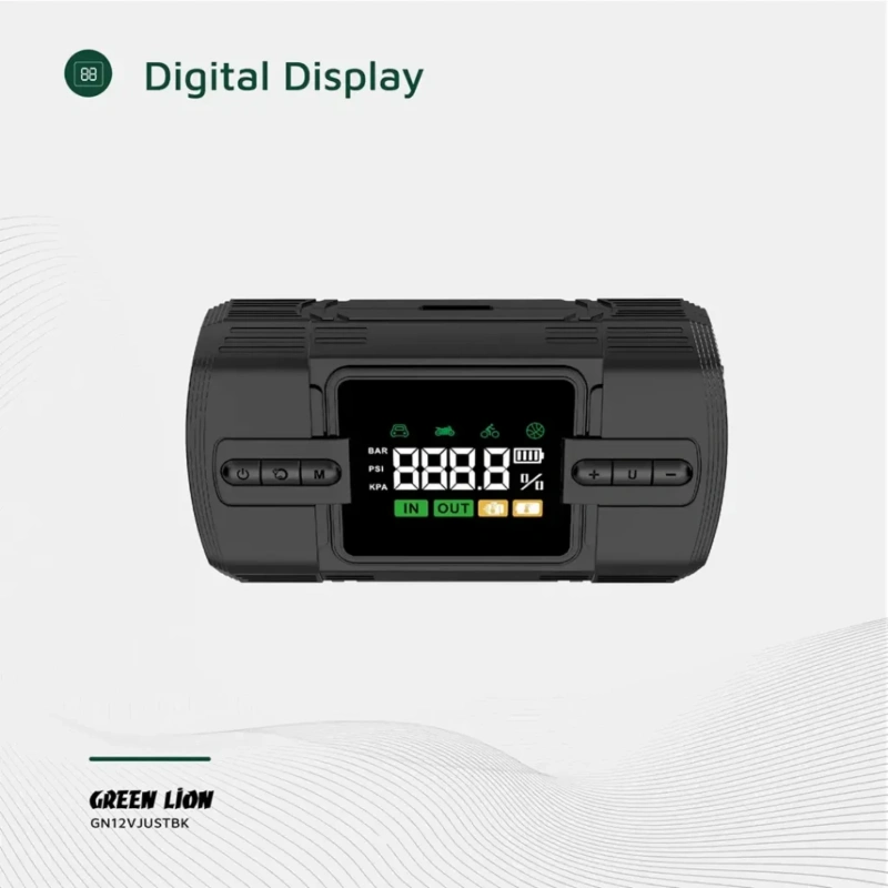 Green Lion 12V Jump Starter 12,000mAh – Black - Image 2