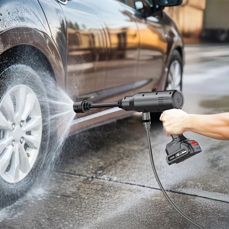 Green Lion 21V Cordless Pressure Wash Gun 18,000mAh 240W – Black - Image 2