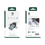 Green Lion 3-in-1 OTG Cable Lightning Micro USB & USB-C – Gray - Image 2