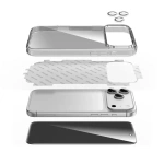 Green Lion 4-in-1 Quad Protection Privacy Pack for iPhone 17 Pro – Clear