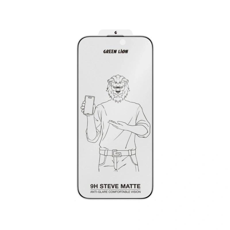 Green Lion 9H Steve Matte Privacy Screen Protector for iPhone 16 Pro Max – Black - Image 3