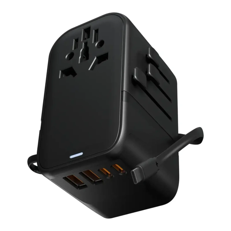 Green Lion Companion 45W GaN UK Travel Adapter – Black - Image 2