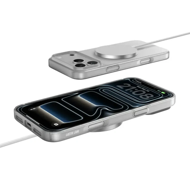 Green Lion Delgado Matte MagSafe Case for iPhone 17 Pro – Clear - Image 3