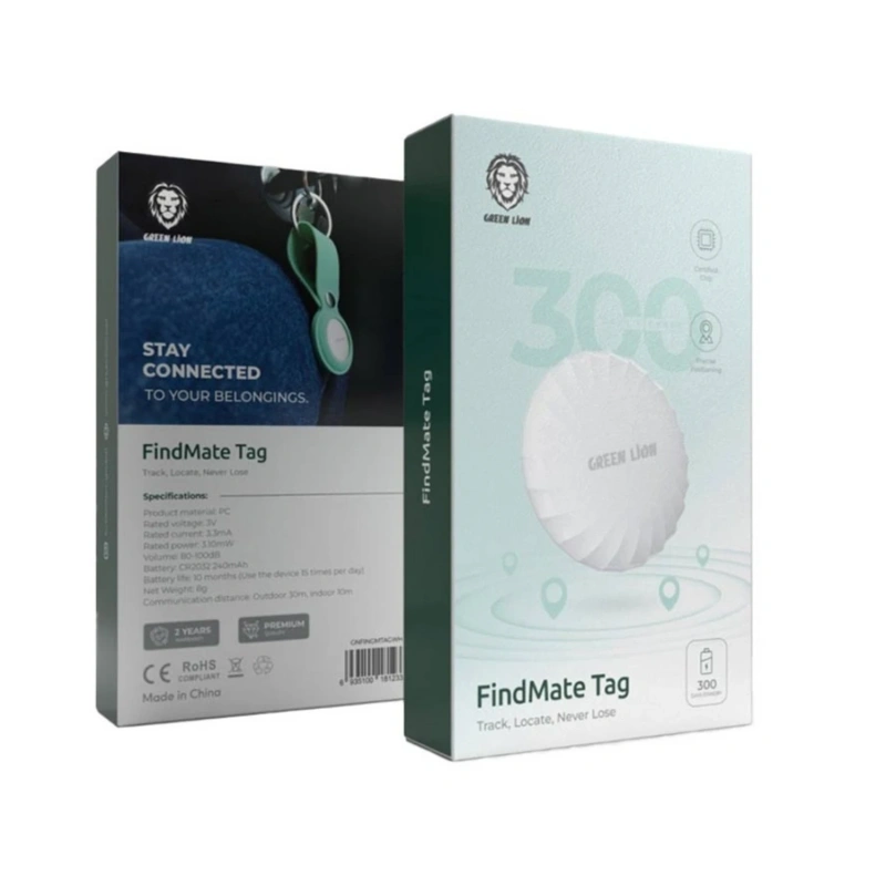 Green Lion FindMate Bluetooth Tracker Tag – White - Image 2