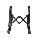 Green Lion Foldable Laptop Stand with 7 Tilt Adjustments – Black - Image 2