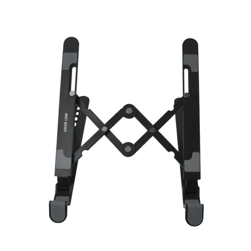 Green Lion Foldable Laptop Stand with 7 Tilt Adjustments – Black - Image 2