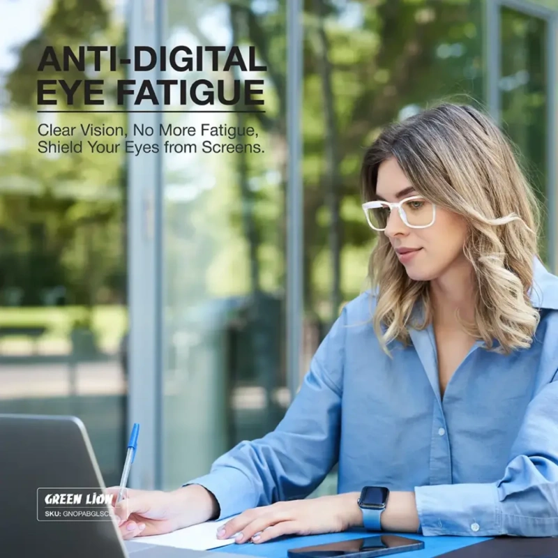 Green Lion Optix Anti-Blue Light Eyewear – Clear - Image 3