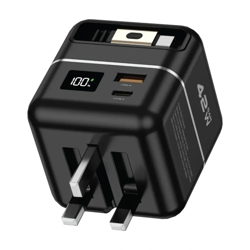 Green Lion Premium Series 45W GaN Charger & 5,000mAh Power Bank – Black - Image 2