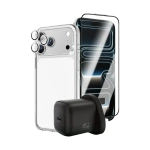 Green Lion Prime Combo 4-in-1 Protection Pack for iPhone 17 Pro Max – Clear
