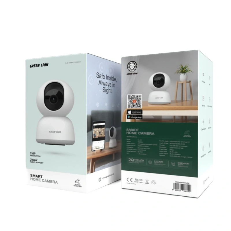 Green Lion Smart Home Security Camera – White - Image 2