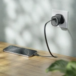Green Lion Supra 33W GaN UK Wall Charger with USB-C to USB-C Cable – Black - Image 2