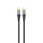 Green Lion Transparent Braided USB-C to USB-C Cable 1M – Black