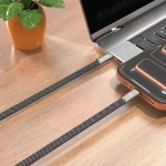 Green Lion Ultra-Thin Braided USB-C to USB-C 100W Cable 1M – Black - Image 2