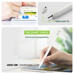 Green Lion Universal Pencil 2 Stylus for iPad – White - Image 3