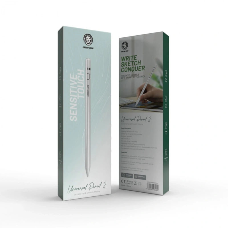 Green Lion Universal Pencil 2 Stylus for iPad – White - Image 4