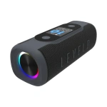 Levelo BassBeat Portable Bluetooth Speaker with Display – Black