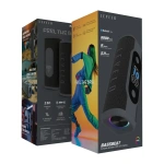 Levelo BassBeat Portable Bluetooth Speaker with Display – Black - Image 4