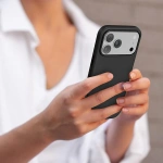 Levelo Cannes PU Leather Case for iPhone 17 Pro Max – Black - Image 2