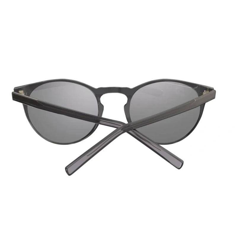 Levelo Corvin Round-Shaped Polarized Sunglasses with Pouch – Grey - Image 2