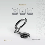 Levelo Kaito 3-in-1 MagSafe Laptop & Phone Holder – Matt Black - Image 3