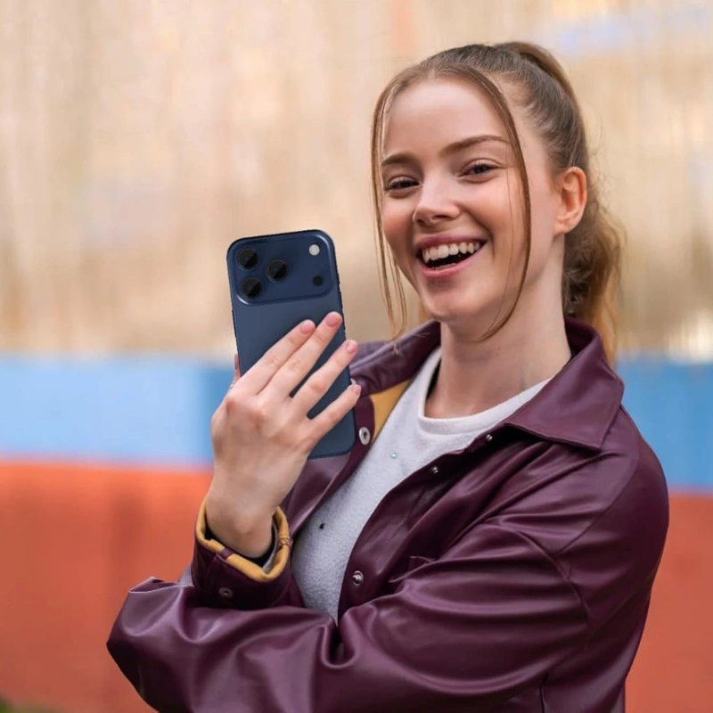 Levelo LucentTrio AR Camera Lens Protector for iPhone 17 Pro & Pro Max – Titanium Dark Blue - Image 3