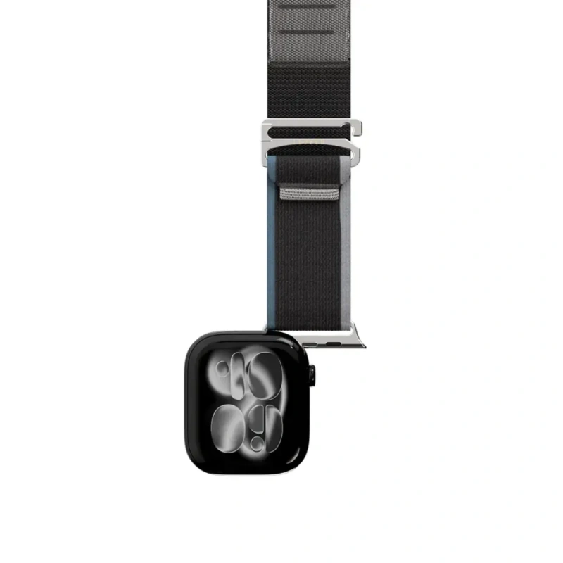 Levelo Malo Nylon Watch Strap for Apple Watch 49mm – Grey - Image 2