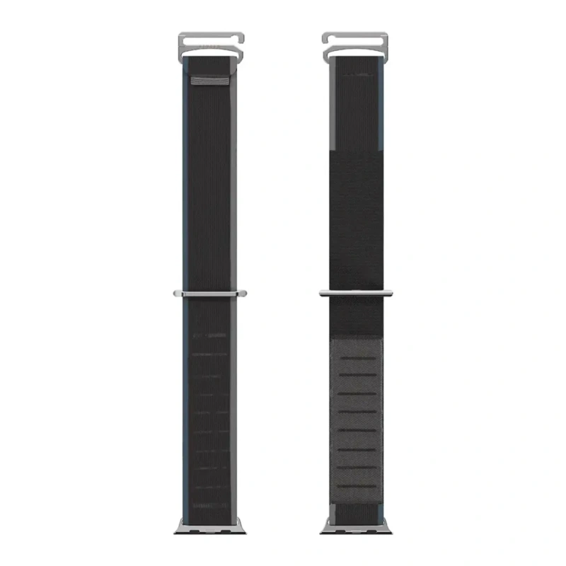 Levelo Malo Nylon Watch Strap for Apple Watch 49mm – Grey - Image 3