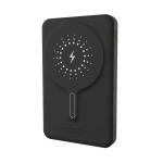 Levelo Marbella Leather MagSafe Power Bank 10,000mAh – Dusk Black