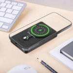 Levelo Marbella Leather MagSafe Power Bank 10,000mAh – Dusk Black - Image 3