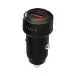 Levelo Nori Mini 60W Car Charger with USB-C to Lightning Cable – Gun Grey