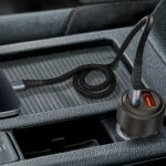 Levelo Nori Mini 60W Car Charger – Gun Grey - Image 3