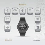Levelo Oak Automatique Hybrid Smartwatch – Black - Image 4
