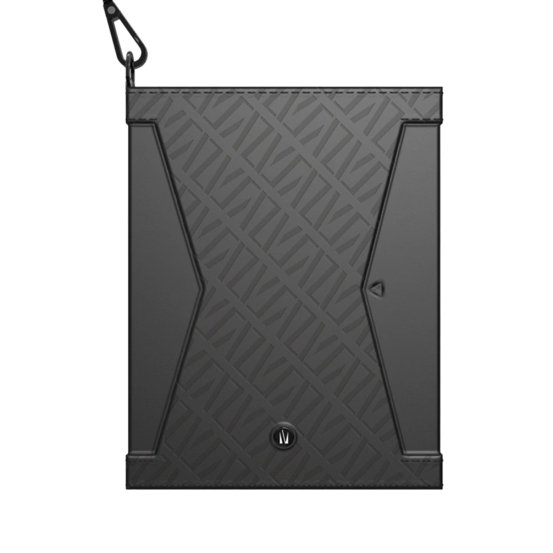 Levelo Offshore Passport Holder Leather Case – Black - Image 3