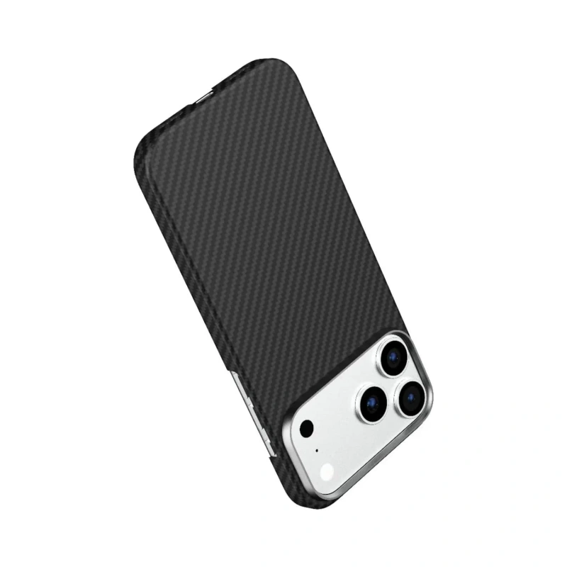 Levelo Sergei 1500D Aramid Fiber Case for iPhone 17 Pro – Black - Image 3