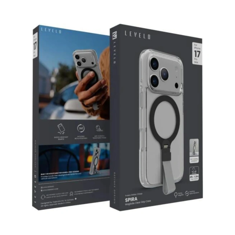 Levelo Spirale Case for iPhone 17 Pro Max – Silverstone - Image 5